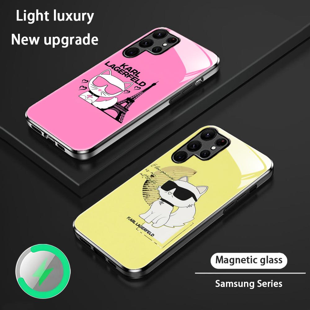 Magnetic Phone Case - Fashion Cat Phone Case K-KarlS-pattern For