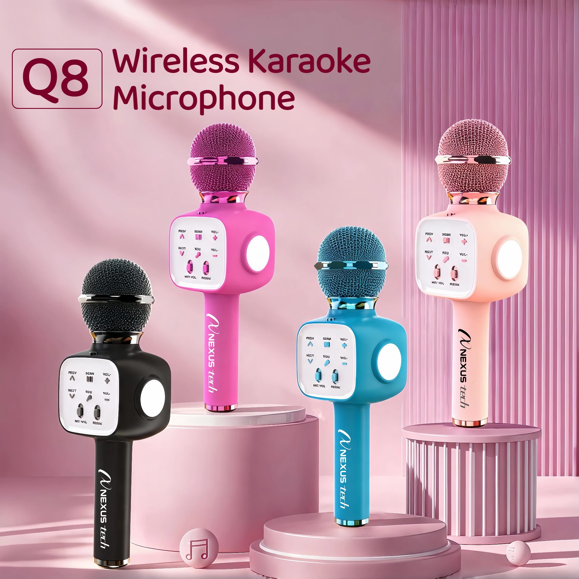 Type C Adapter - Wireless Bluetooth 5.2 Karaoke Microphone 5