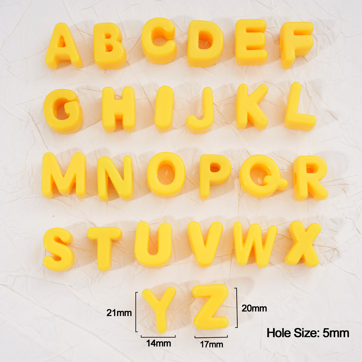 2/20pcs Yellow Acrylic Large H - Yellow Phone Accessories review and price