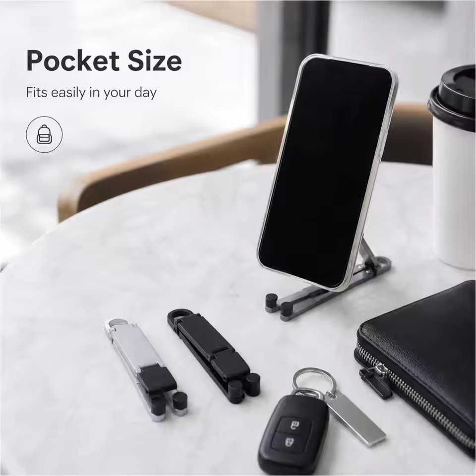 Foldable Keychain Phone Stand  - Phone Accessories Keychain review and price