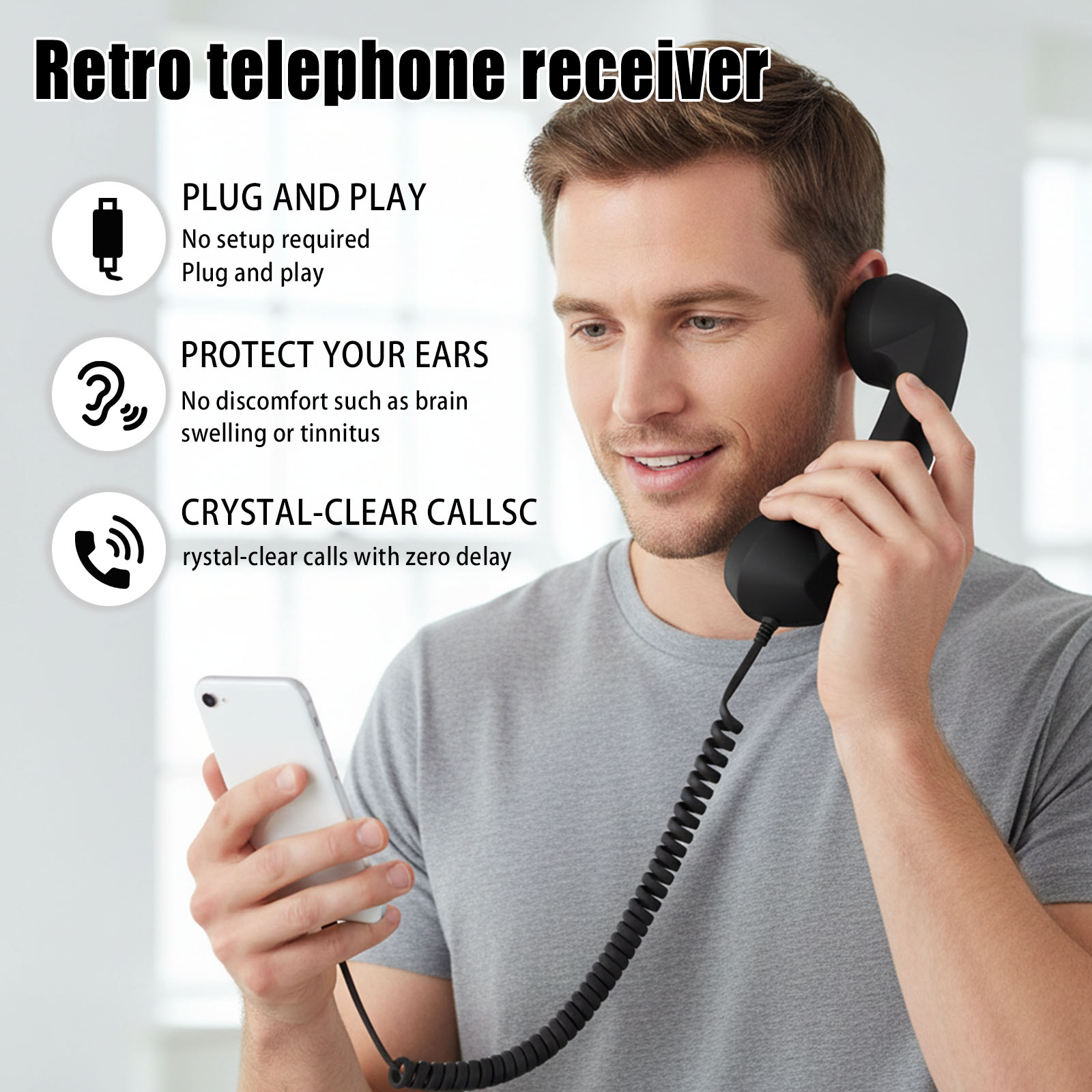 Type C Universal Retro Telepho - Retro Handset Phone review and price