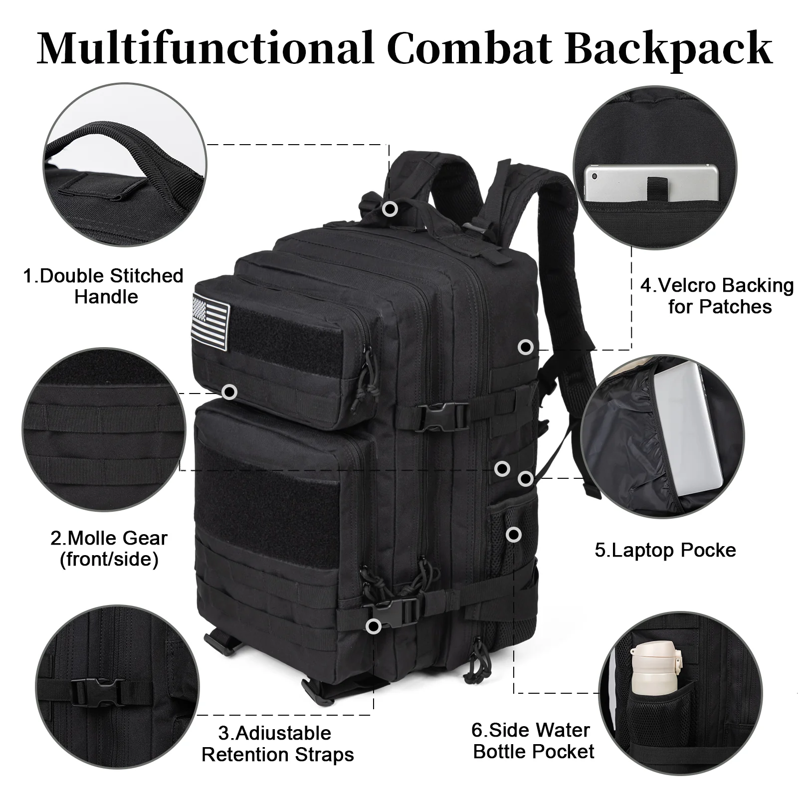 60L Army Military Tactical Bac - Phone Accessories For Men review and price