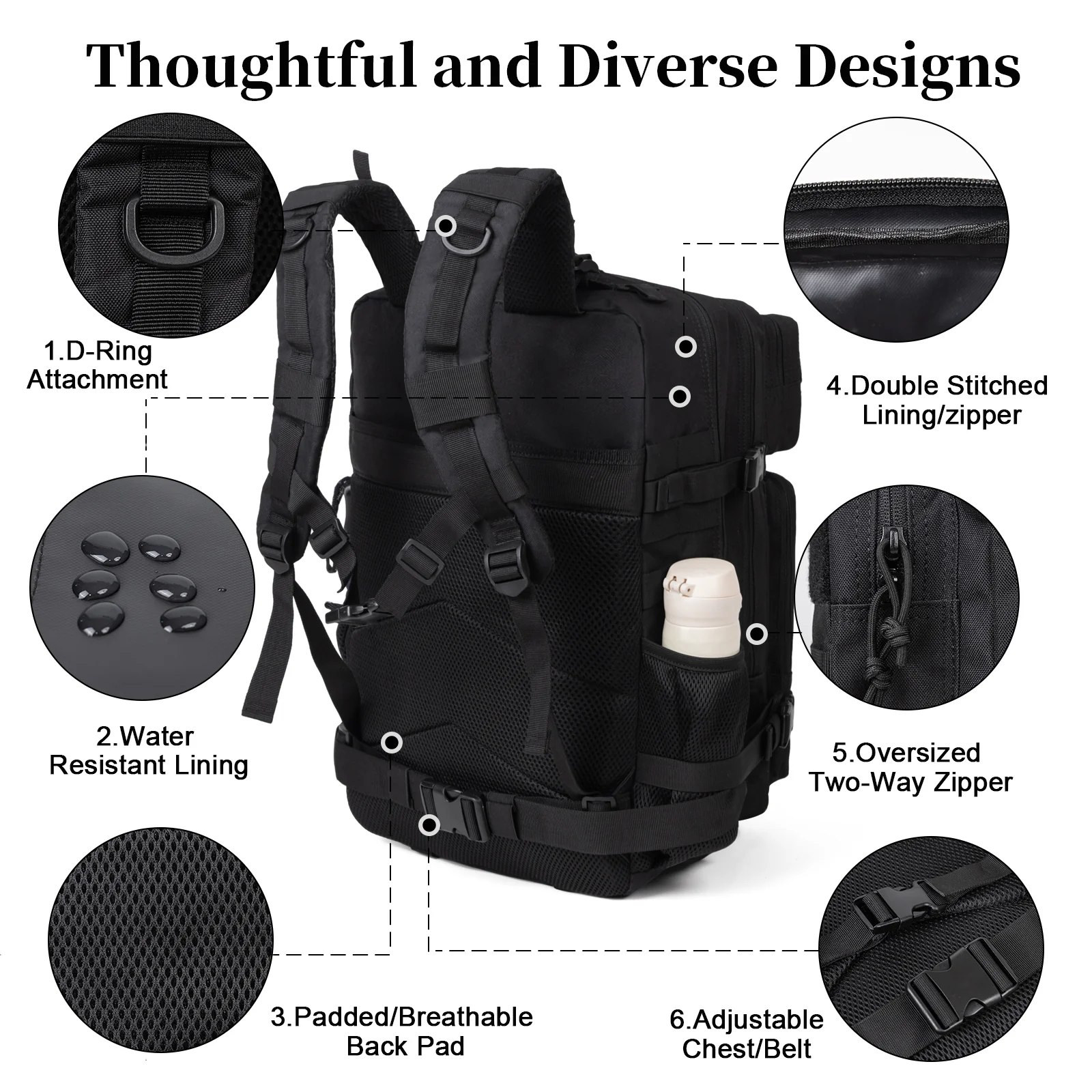 60L Army Military Tactical Bac - Phone Accessories For Men review and price