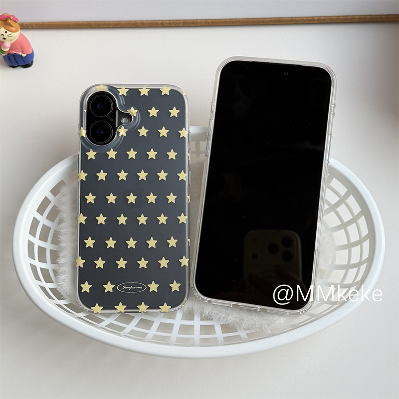 Korean Ins Yellow & White Star - Yellow Phone Accessories review and price