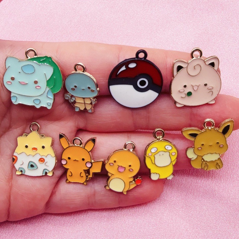 10pcs Cartoon Drip Oil Jewelry - Phone Accessories Keychain review and price