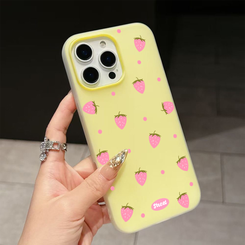Sweet Pink Strawberry Pattern  - Xiaomi Redmi Note 14 review and price