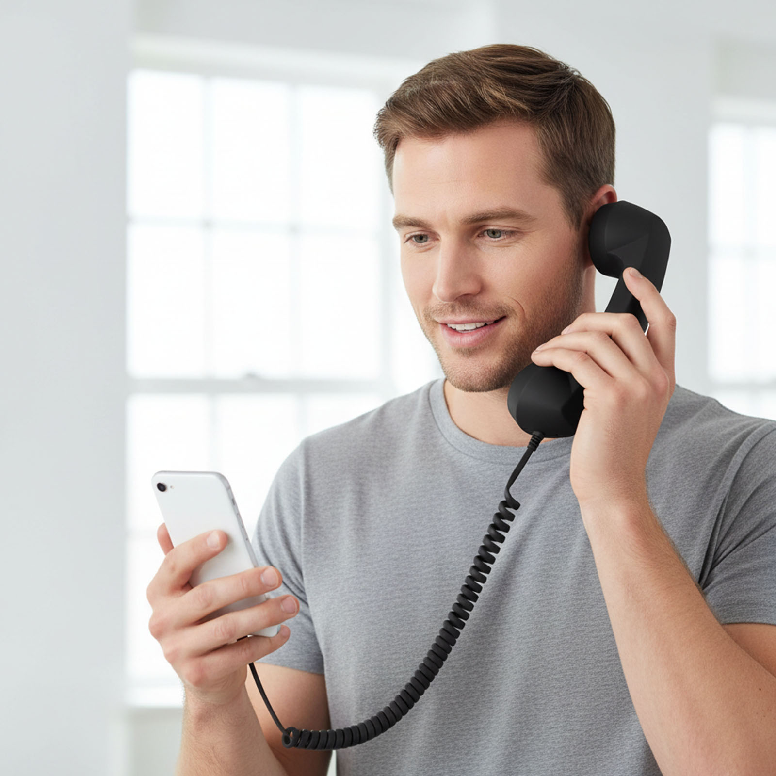 Retro Phone Handset Ergonomics - Retro Handset Phone review and price