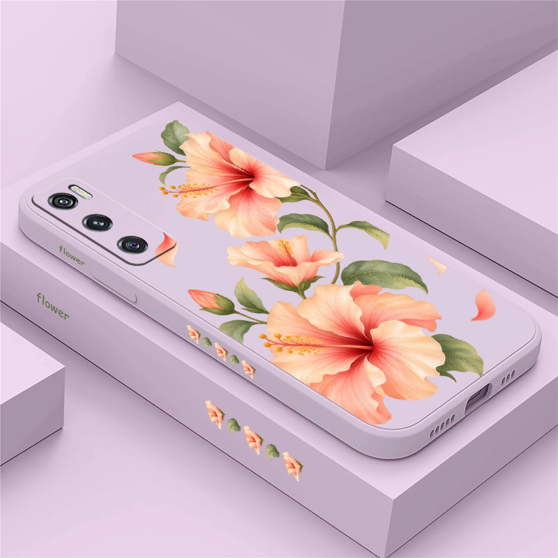 Two Pink Lilies Pattern Case F - Vivo V40 review and price