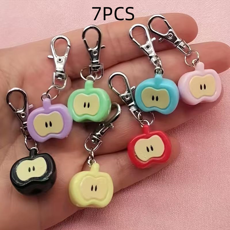 7pcs resin simulated Apple key - Phone Accessories Keychain review and price