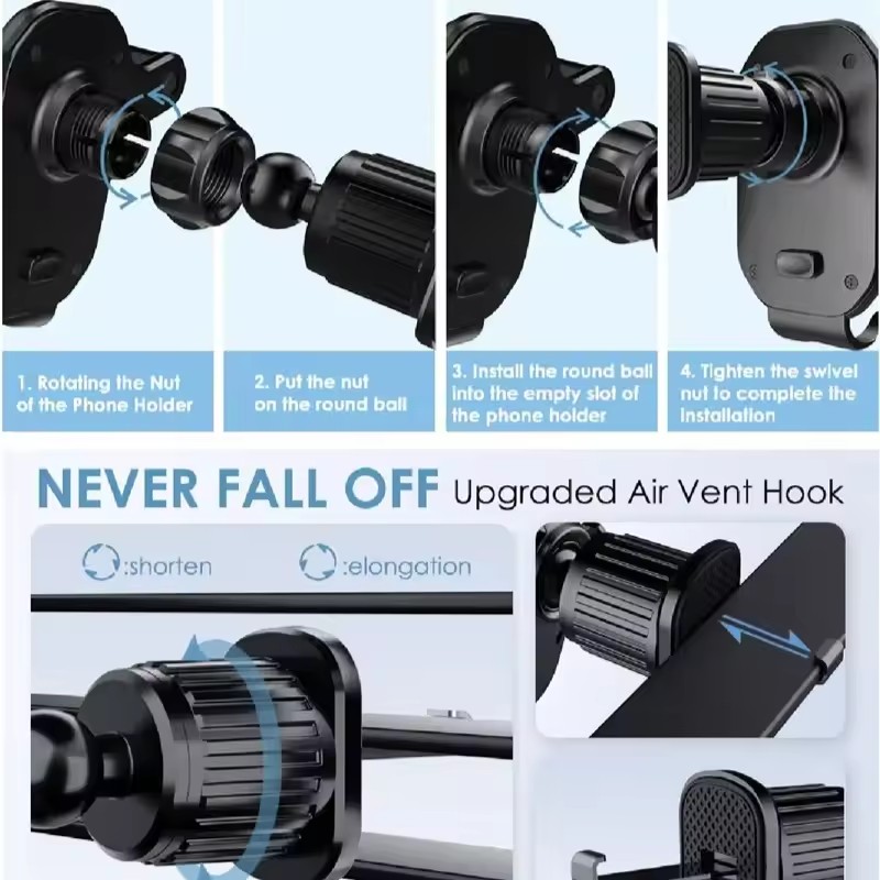 Universal Car Hook Base Phone  - Car Mount Phone review and price