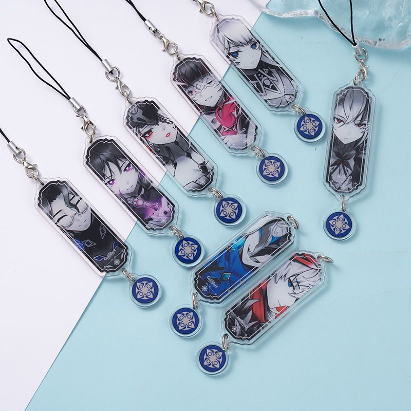 8pcs Anime Keychain Genshin Im - Phone Accessories Keychain review and price