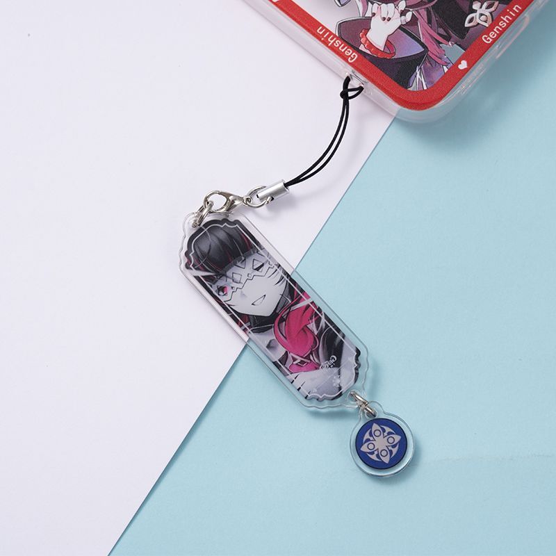 8pcs Anime Keychain Genshin Im - Phone Accessories Keychain review and price
