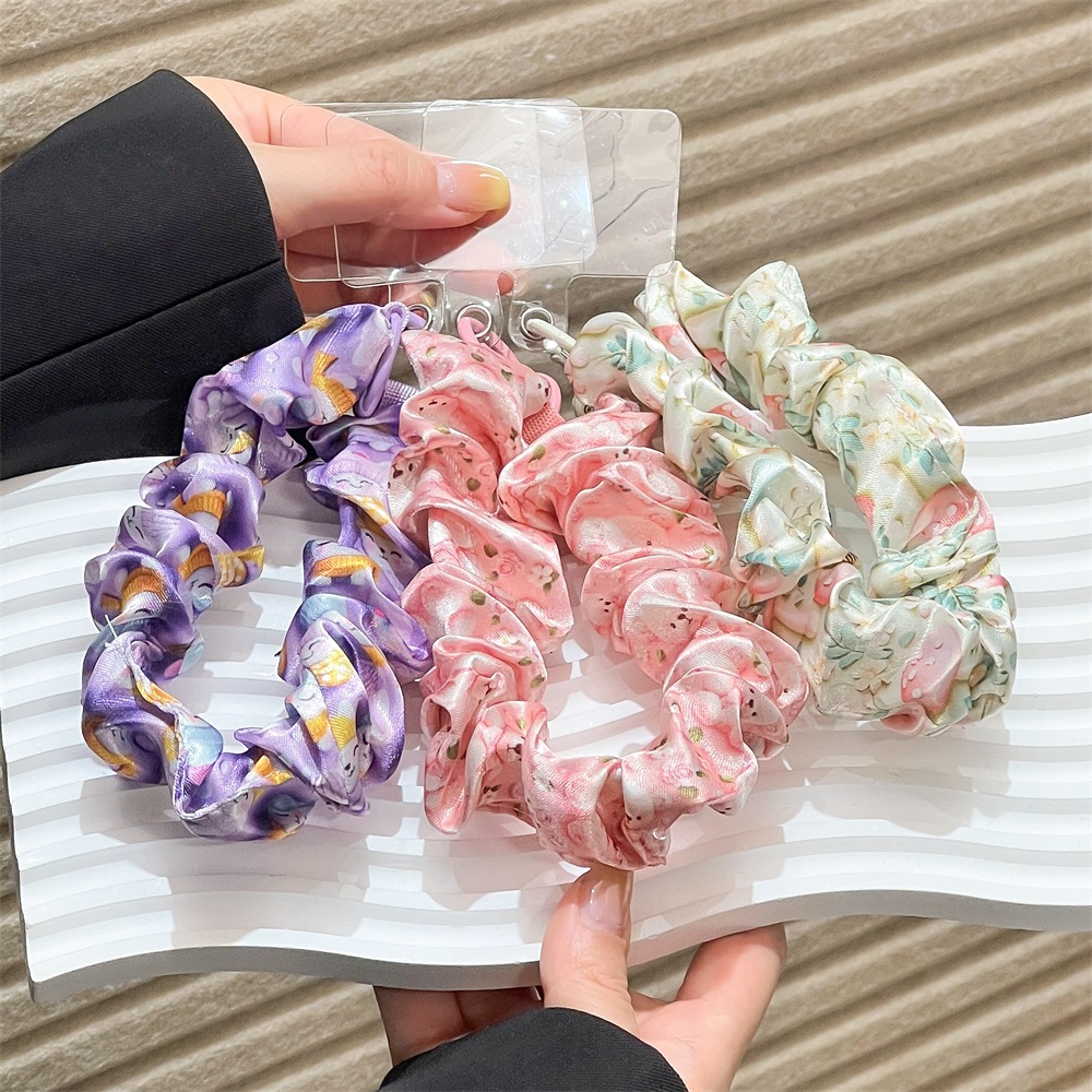 Women Silk Satin Scrunchies Un - Phone Accessories Keychain review and price