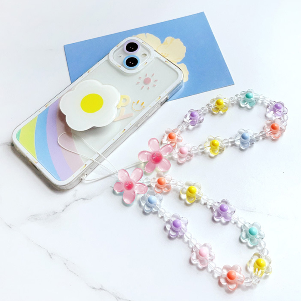 Colorful Sun Flower Beads Mobi - Phone Accessories Keychain review and price