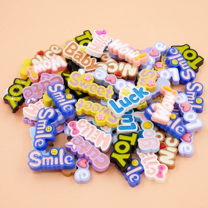 10Pcs Cute Flat Back Wow Luck  - Phone Accessories Baby review and price