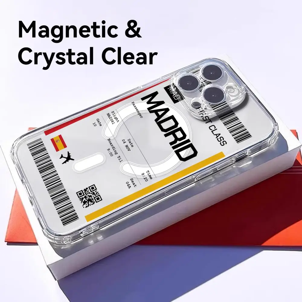 Travel Plane Ticket Spain Phon - Magnetic Phone Case review and price