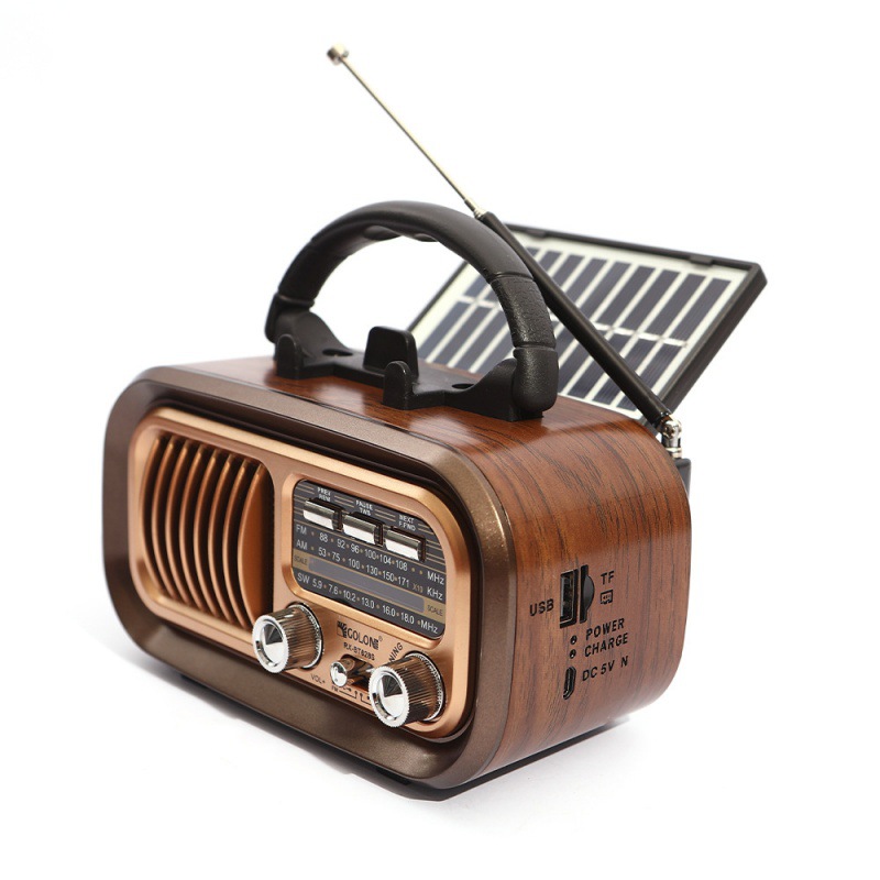 Mini Wooden Radio With Solar P - Retro Handset Phone review and price