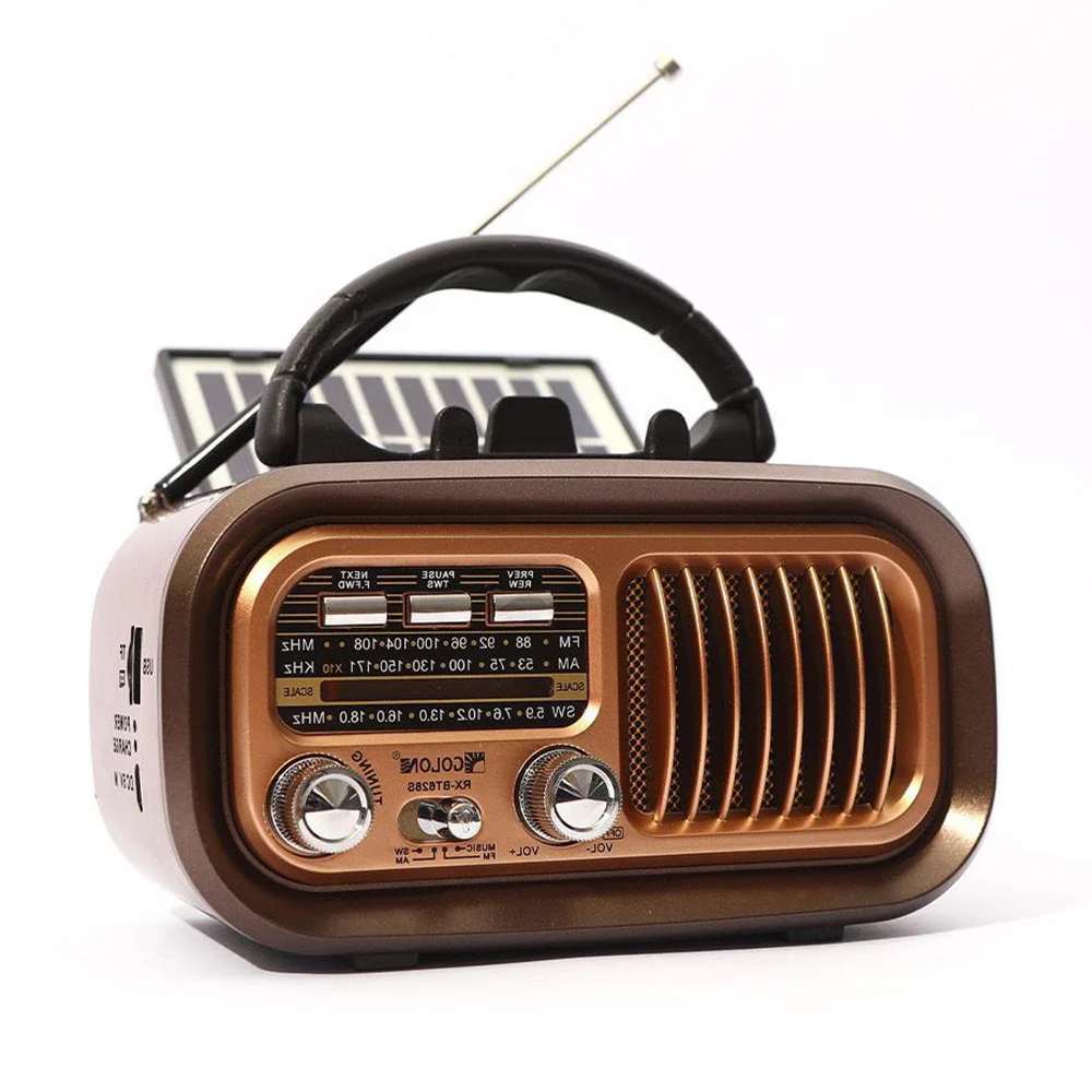 Mini Wooden Radio With Solar P - Retro Handset Phone review and price