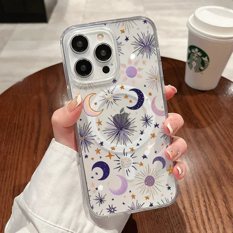 Romantic Sun Moon Stars Phone  - Magnetic Phone Case review and price