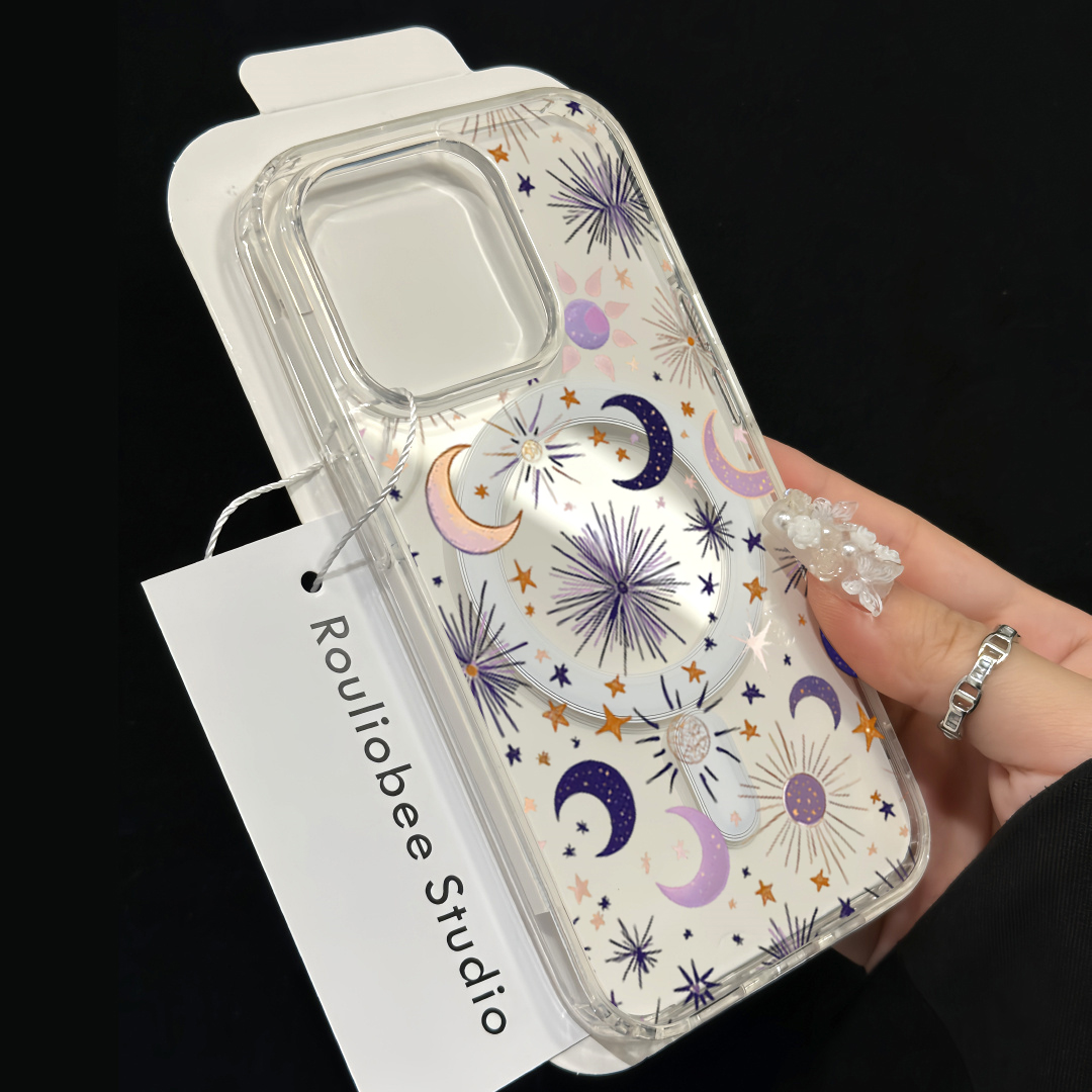 Romantic Sun Moon Stars Phone  - Magnetic Phone Case review and price