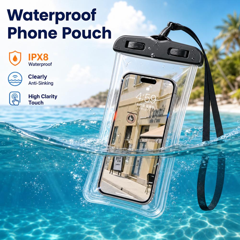 Transparent Waterproof Mobile  - Neck Hanging Phone Holder review and price
